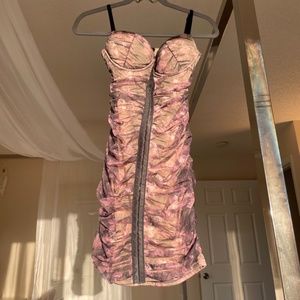 Women’s Small Windsor Floral Mesh Mini Dress!